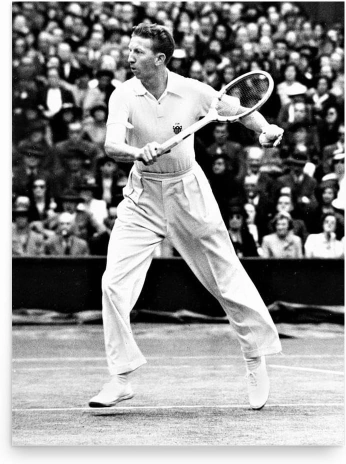 Don Budge Poster Print - Wall Art for Home Decor Office Living Room Bedroom, No Frame, Large 18"x24"