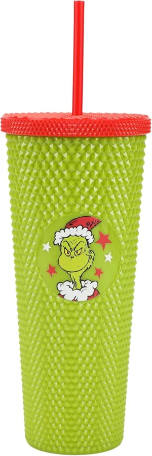 Dr. Seuss The Grinch Holiday Green 24 Oz Spiked Acrylic Tumbler