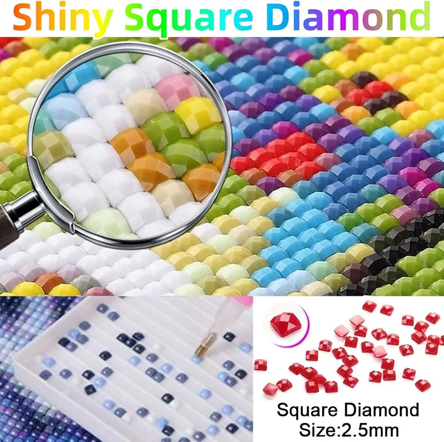 Dusk Diamond Art Kits for Adults, Square Full Drill Paint by Nmbers, Crystal Gem Art Indian Diamond Painting, Rhinestones Cross Stitch Embroidery Kit, Crafts for adults, Gifts 14 x 20Inch Model-14968