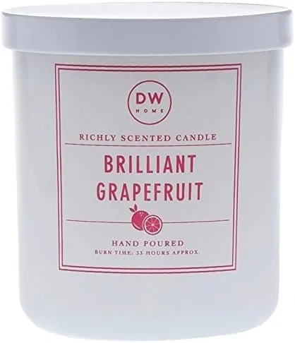 DW Home Brilliant Grapefruit Scented Soy Wax Blend Candle