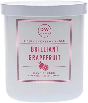 DW Home Brilliant Grapefruit Scented Soy Wax Blend Candle
