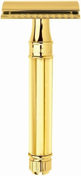 Edwin Jagger Safety Razor, Octagonal, Gold Plated