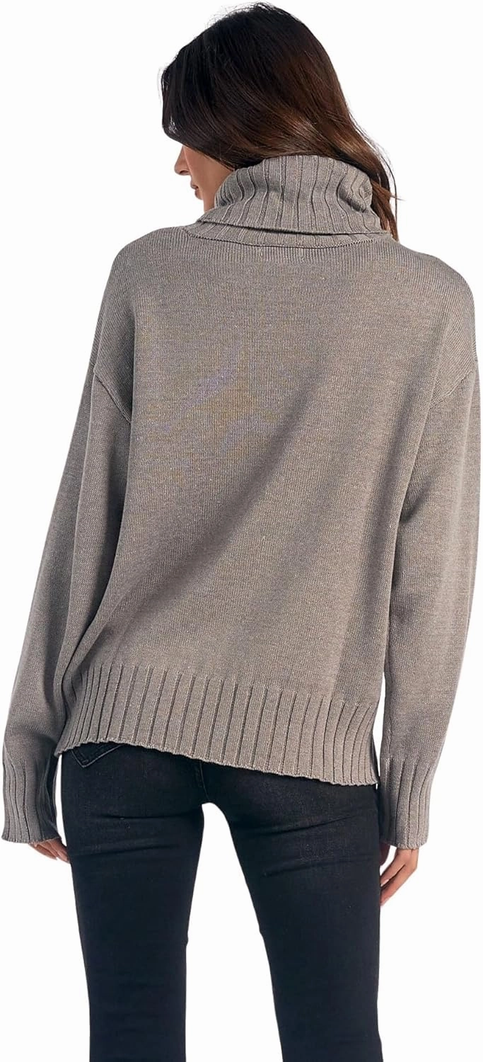 ELAN Women's SKI Graphic Pullover Turtleneck Sweater