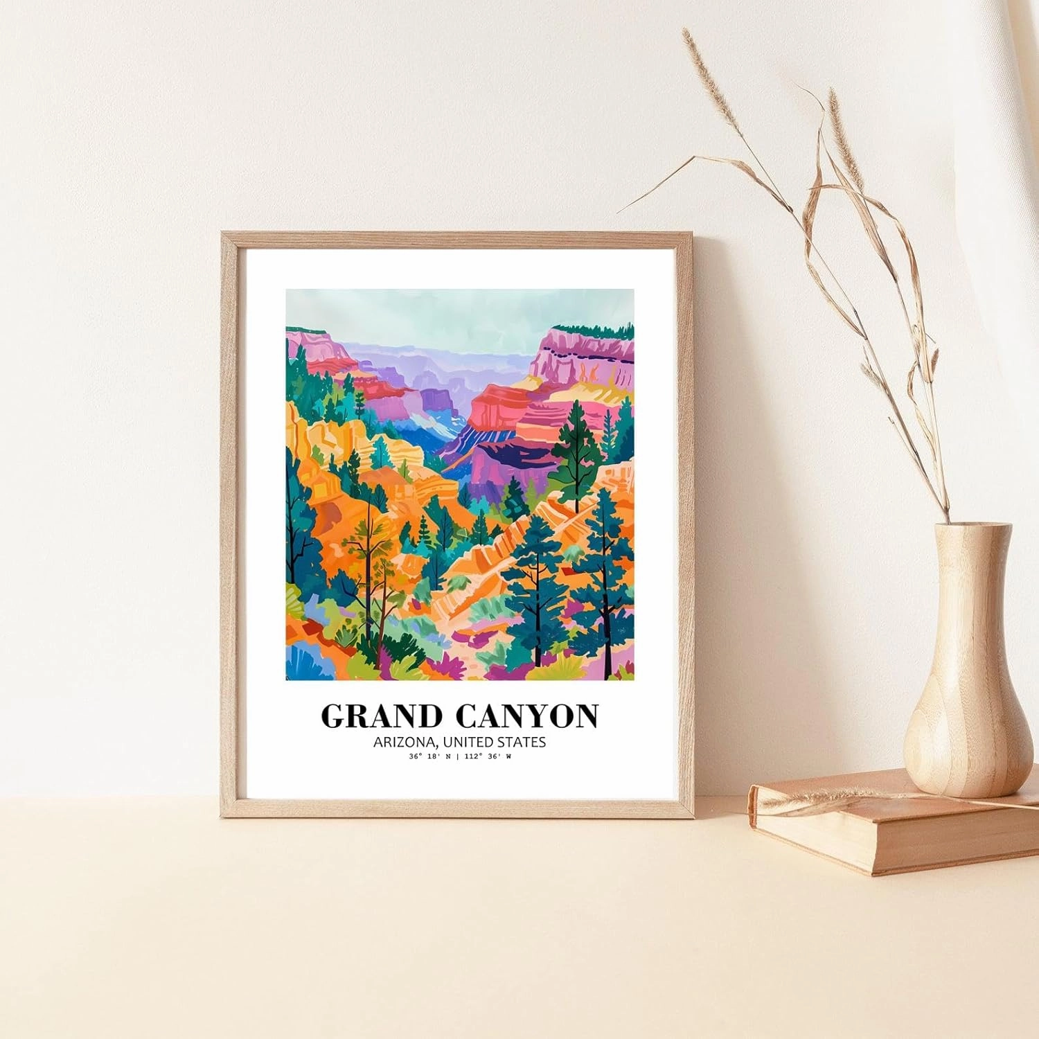 Eleville 11X14 Unframed Grand Canyon Arizona United States World Tour Travel Family Vacation Art Print Poster Wall Office Home Decor mgn009