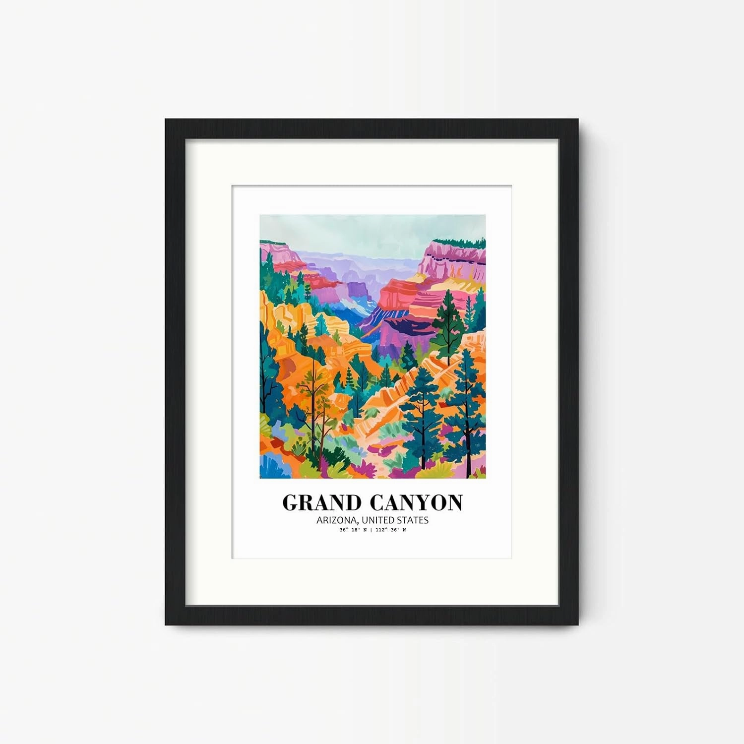 Eleville 11X14 Unframed Grand Canyon Arizona United States World Tour Travel Family Vacation Art Print Poster Wall Office Home Decor mgn009