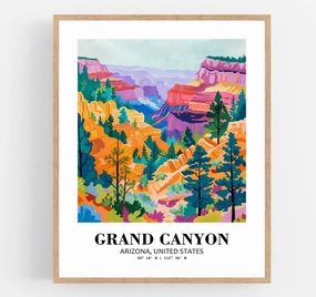Eleville 11X14 Unframed Grand Canyon Arizona United States World Tour Travel Family Vacation Art Print Poster Wall Office Home Decor mgn009