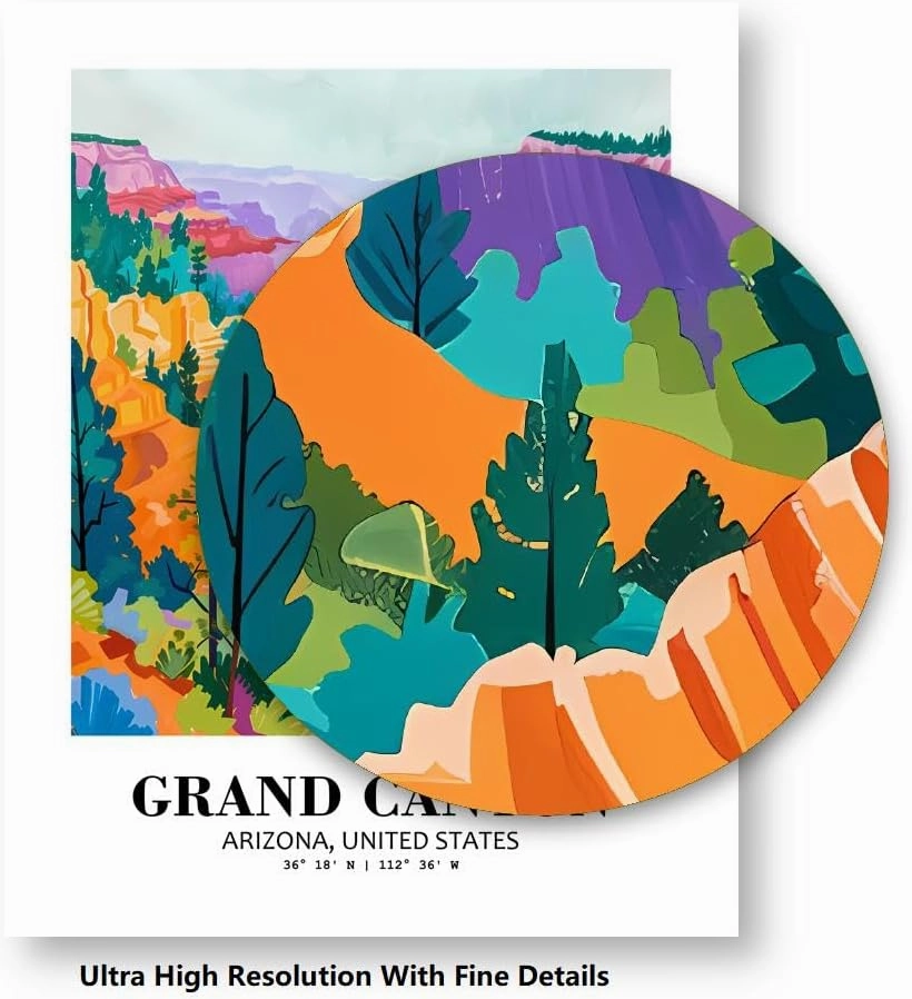 Eleville 11X14 Unframed Grand Canyon Arizona United States World Tour Travel Family Vacation Art Print Poster Wall Office Home Decor mgn009