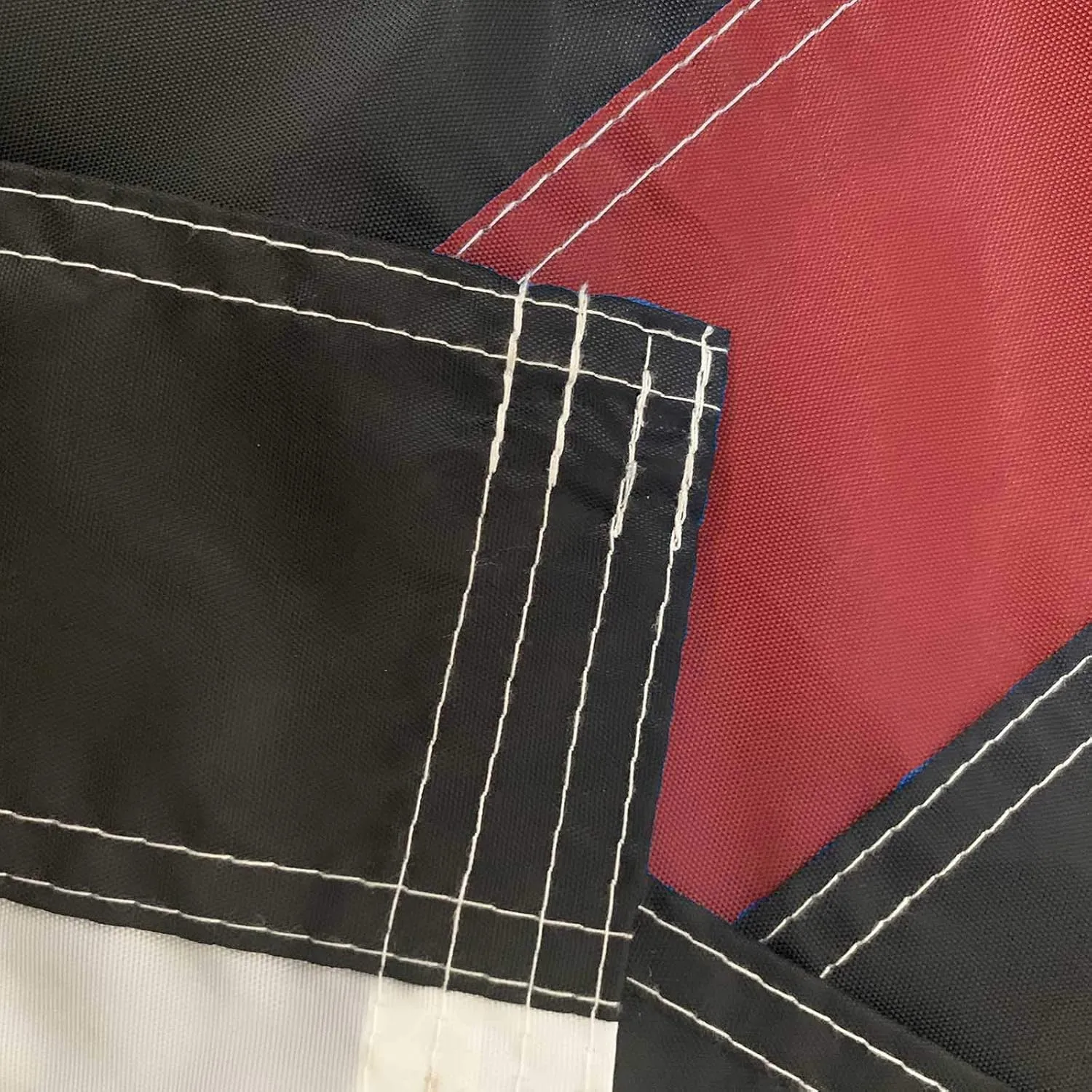 Embroidered Thin Red Line Firefighter Flags- 3x5 ft Outdoor Red Lives Matter USA Honoring Law Enforcement Officers Memorial Fireman Red Stripes Flags Banners with 2 Grommets,Stitched Stripes