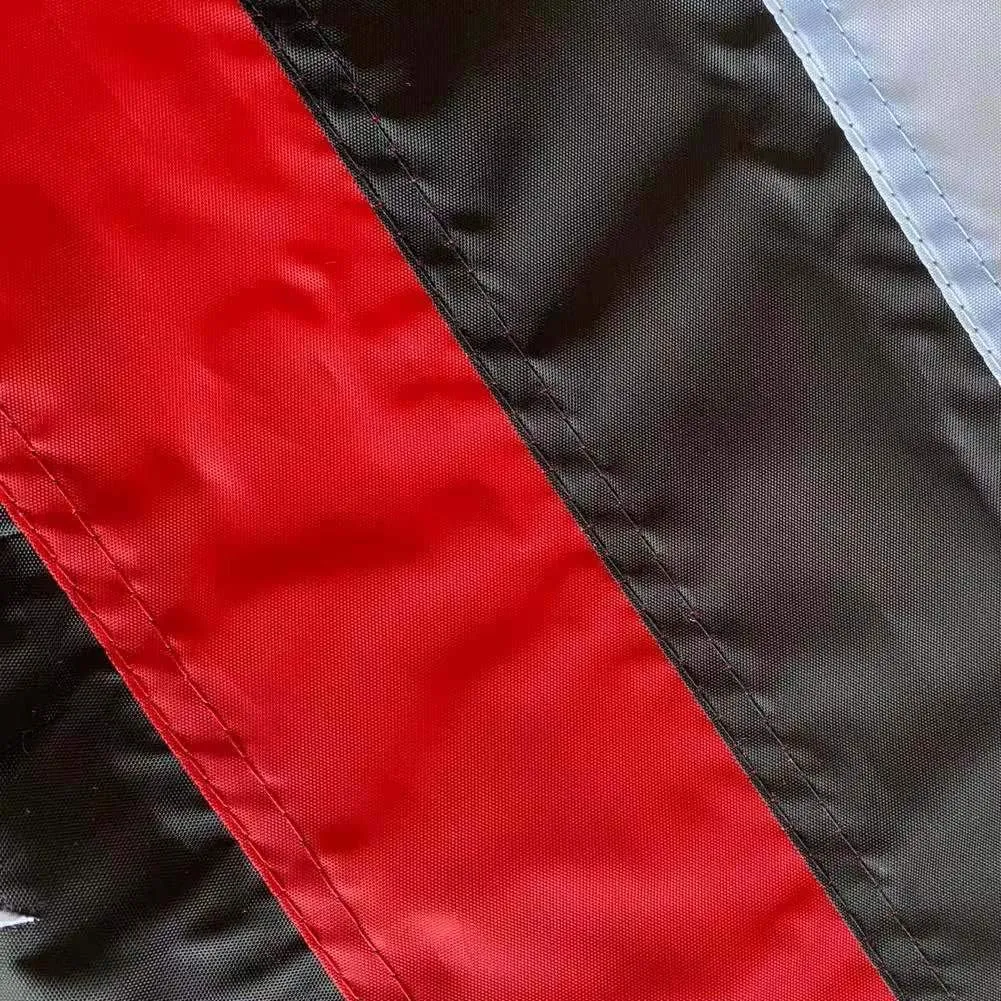 Embroidered Thin Red Line Firefighter Flags- 3x5 ft Outdoor Red Lives Matter USA Honoring Law Enforcement Officers Memorial Fireman Red Stripes Flags Banners with 2 Grommets,Stitched Stripes