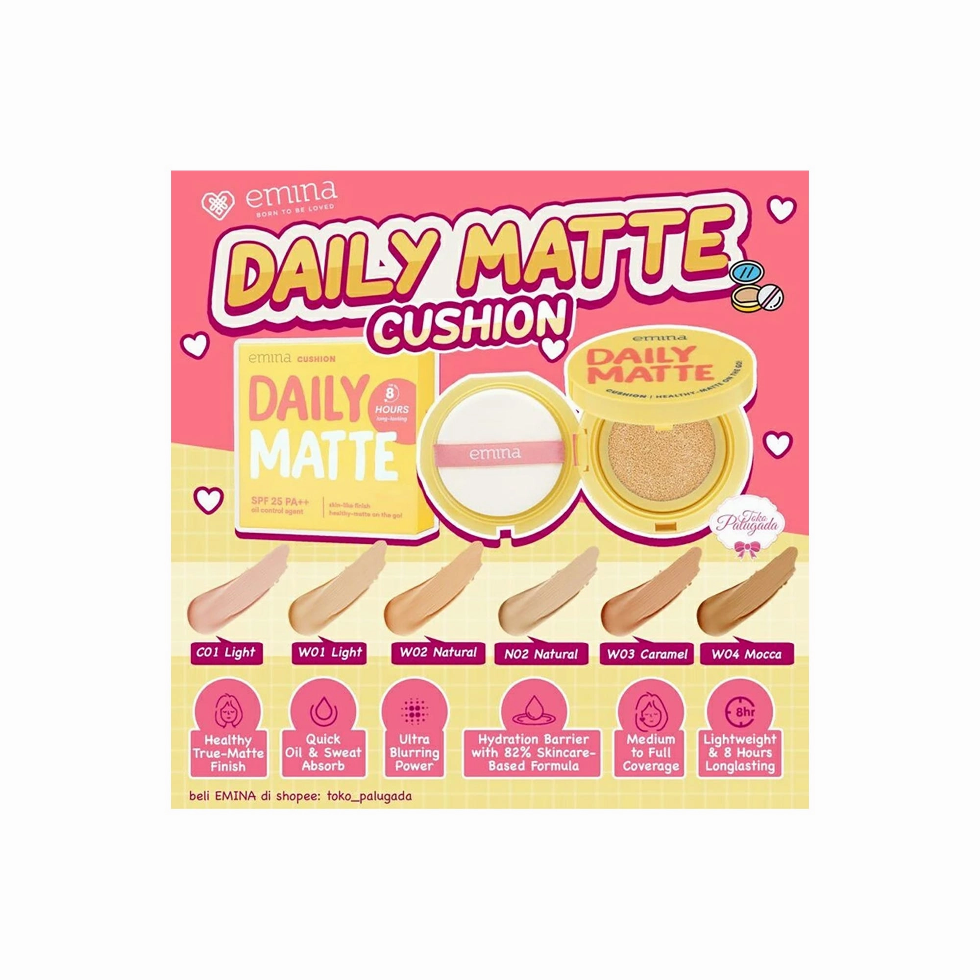 Emina Daily Matte Cushion 15 g