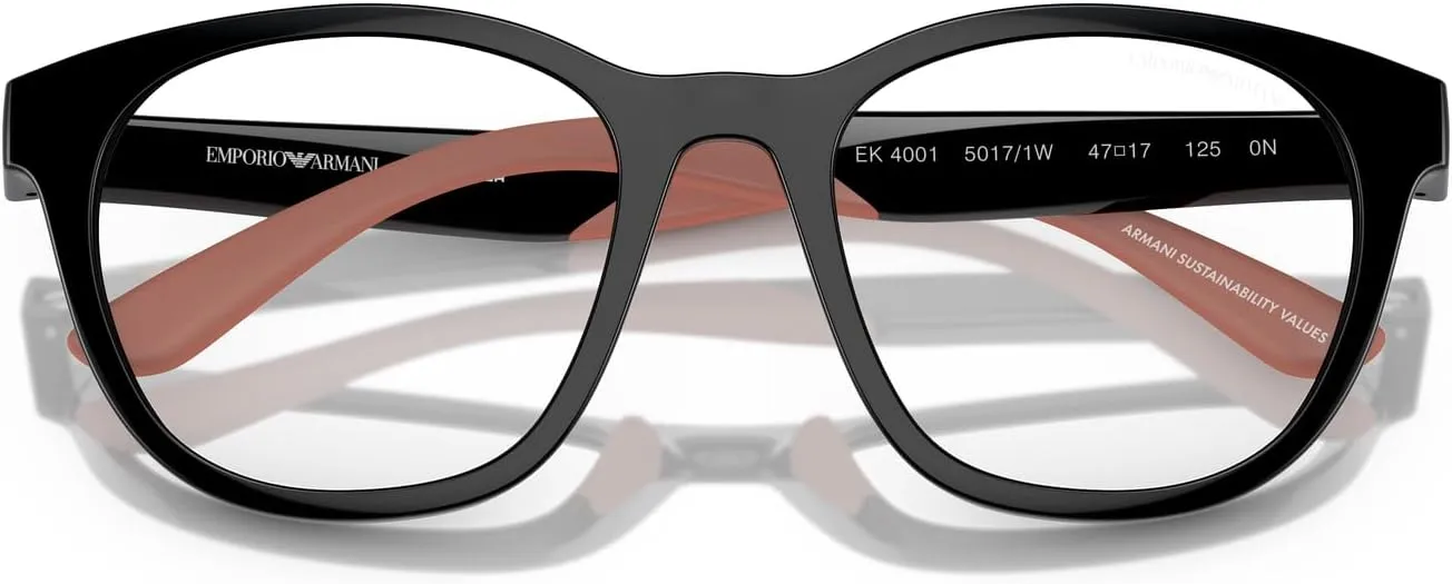 Emporio Armani Ek4001 Prescription Eyewear Frames with Interchangeable Sun Clip-ons Round