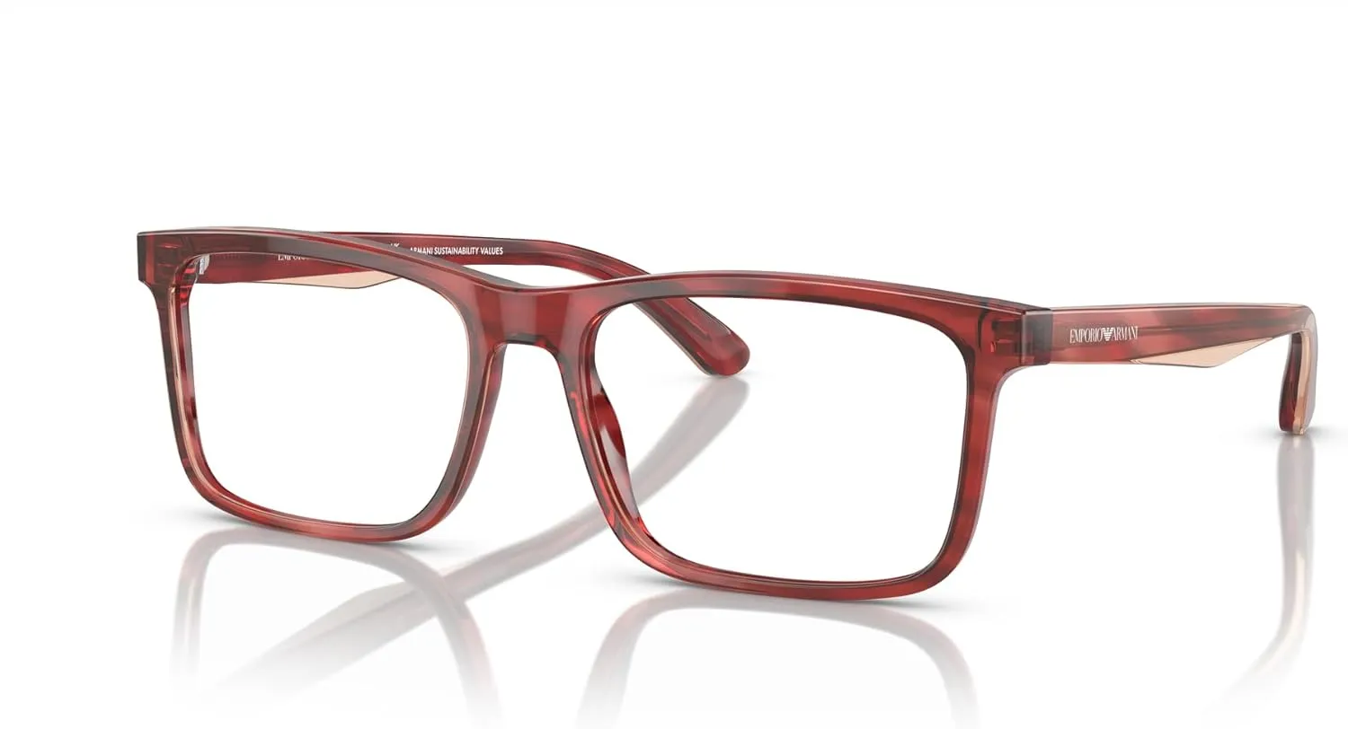 Emporio Armani Men's Ea3227 Square Prescription Eyewear Frames