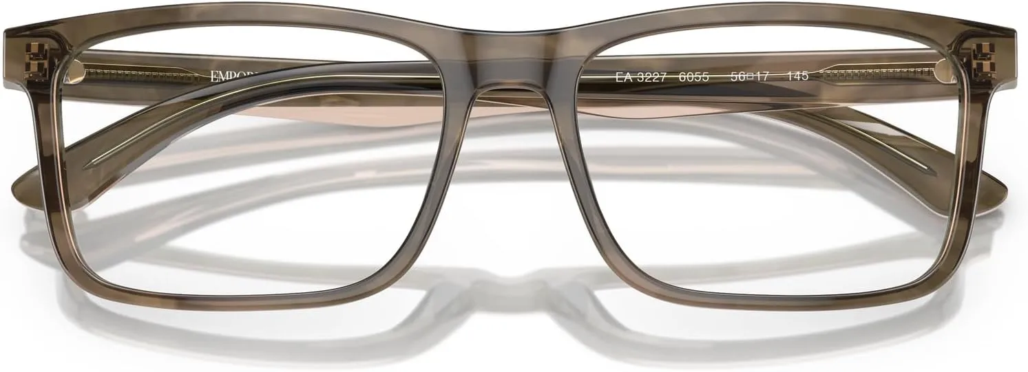 Emporio Armani Men's Ea3227 Square Prescription Eyewear Frames