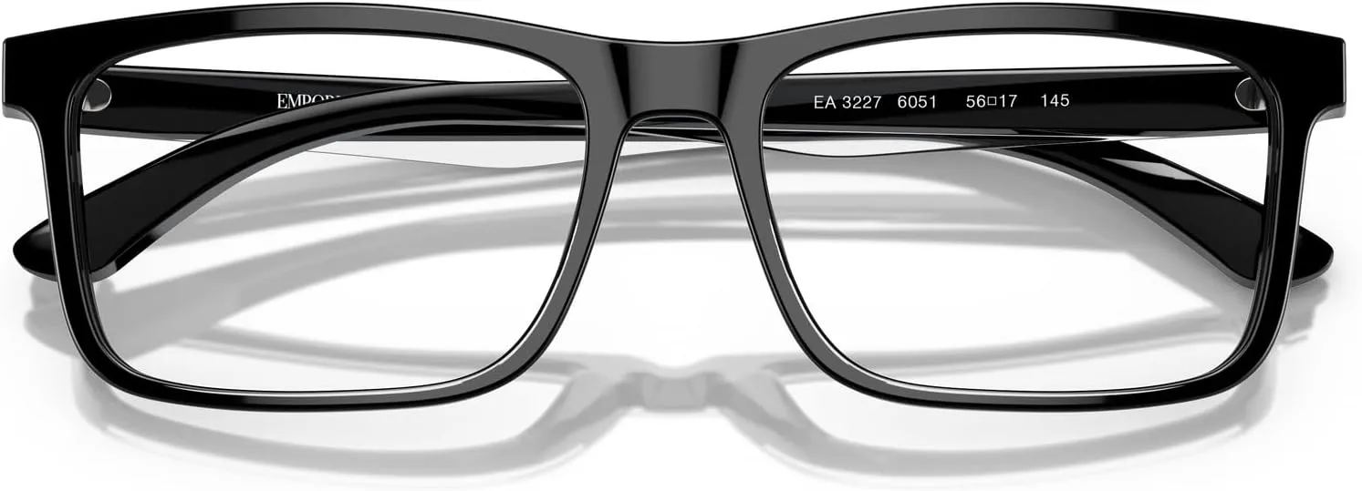Emporio Armani Men's Ea3227 Square Prescription Eyewear Frames