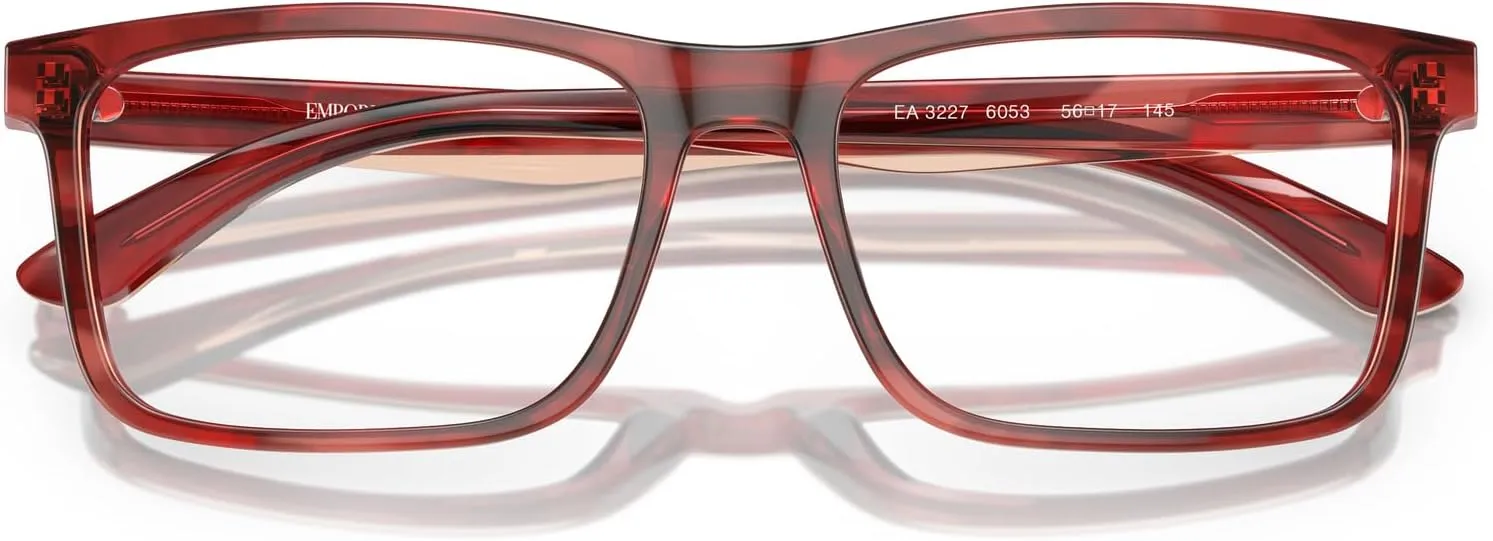 Emporio Armani Men's Ea3227 Square Prescription Eyewear Frames