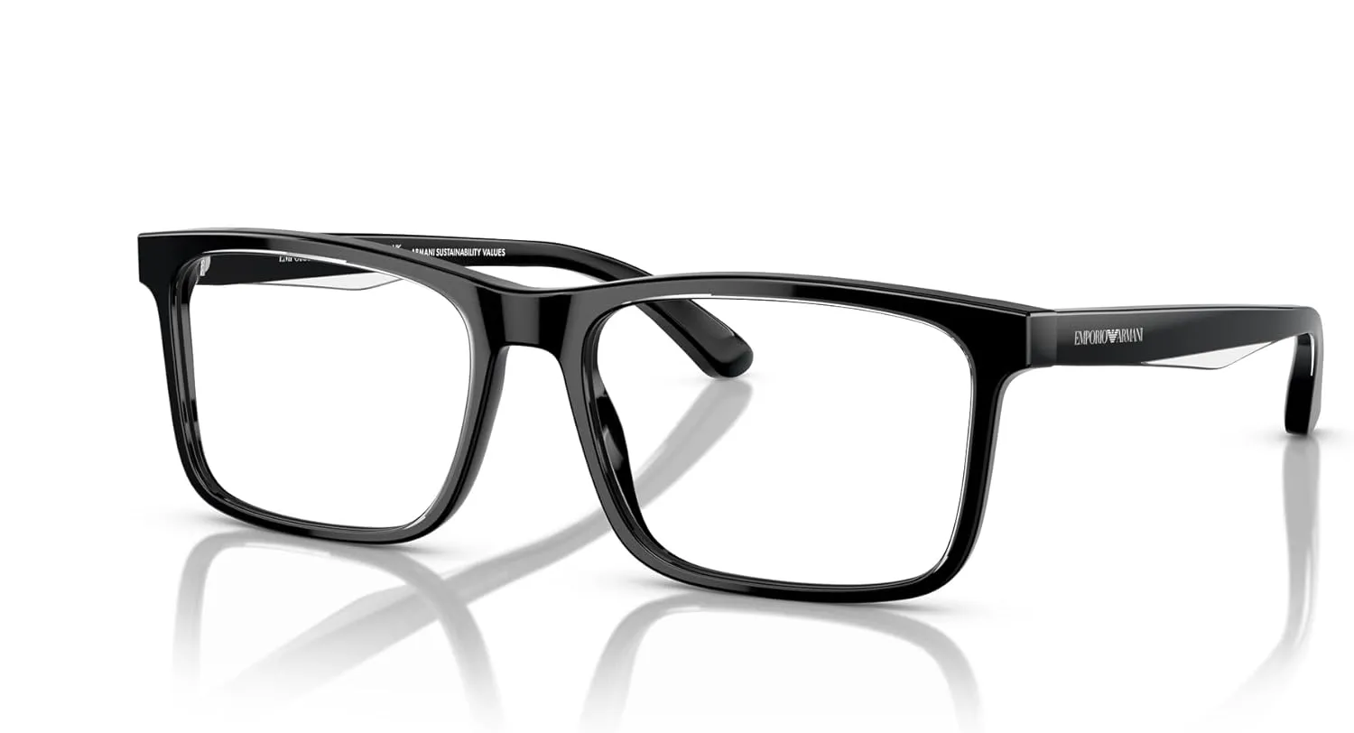 Emporio Armani Men's Ea3227 Square Prescription Eyewear Frames
