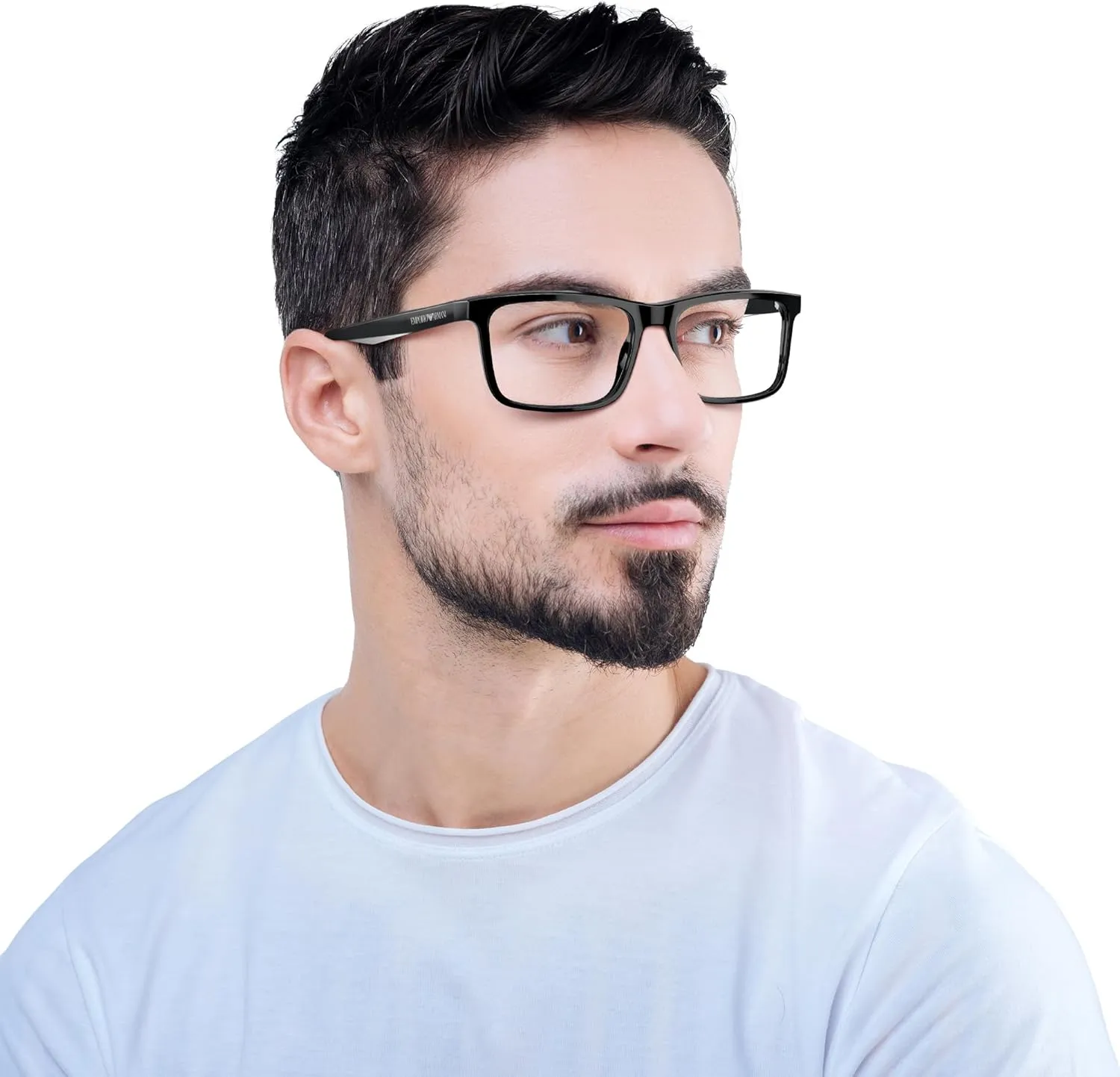 Emporio Armani Men's Ea3227 Square Prescription Eyewear Frames