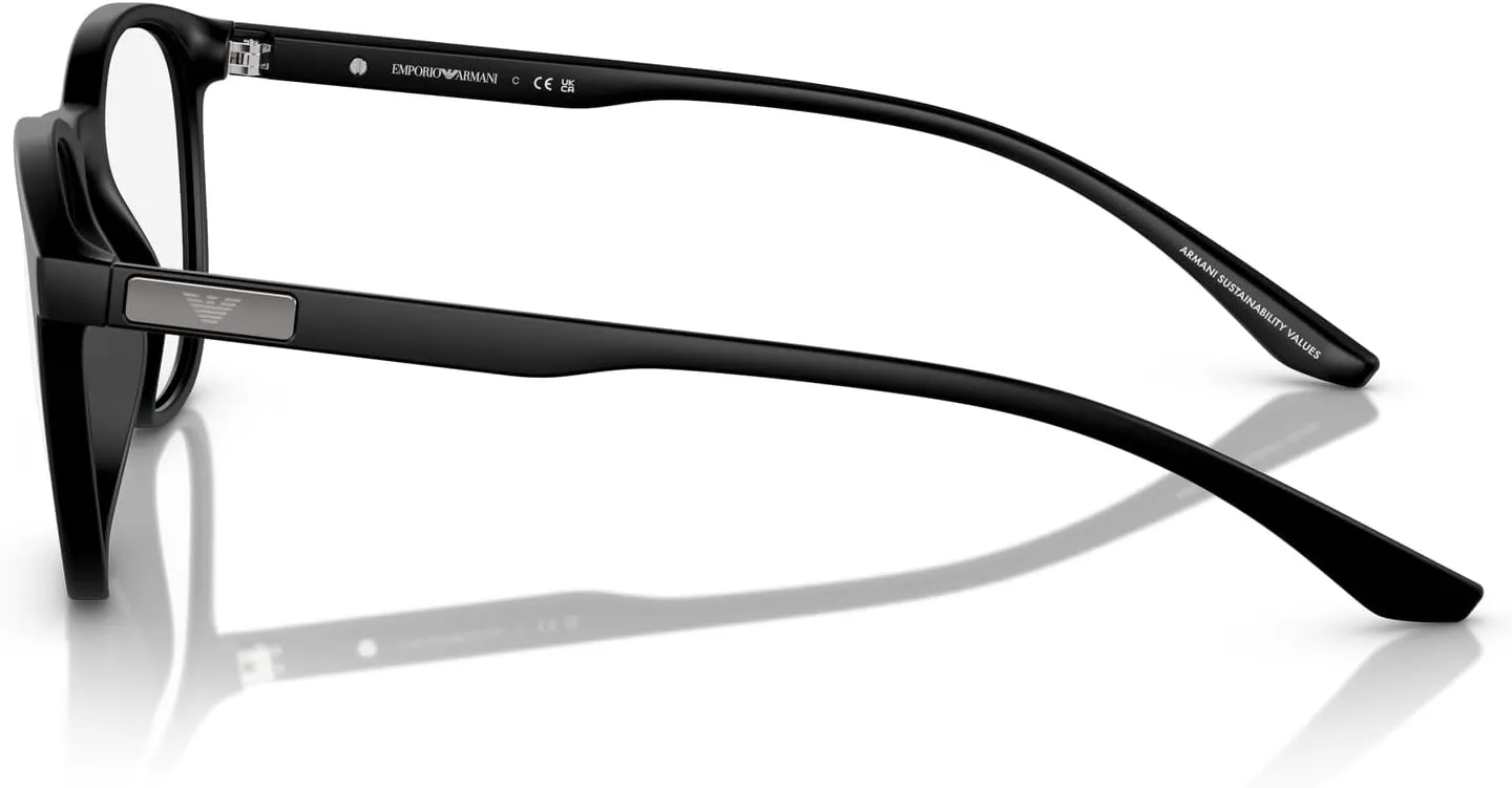 Emporio Armani Men's Ea3229 Round Prescription Eyewear Frames