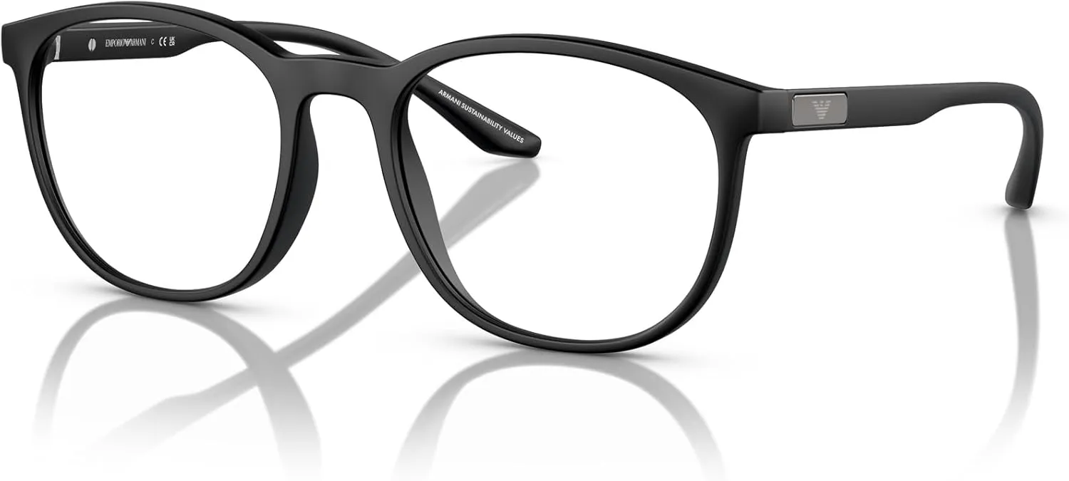Emporio Armani Men's Ea3229 Round Prescription Eyewear Frames