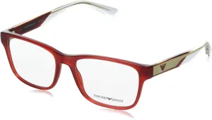 Emporio Armani Men's Ea3239 Rectangular Prescription Eyewear Frames