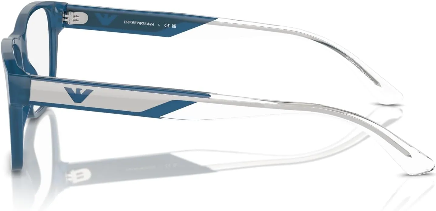 Emporio Armani Men's Ea3239 Rectangular Prescription Eyewear Frames