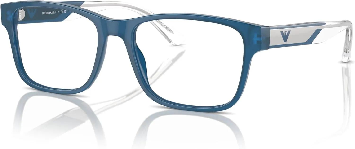 Emporio Armani Men's Ea3239 Rectangular Prescription Eyewear Frames