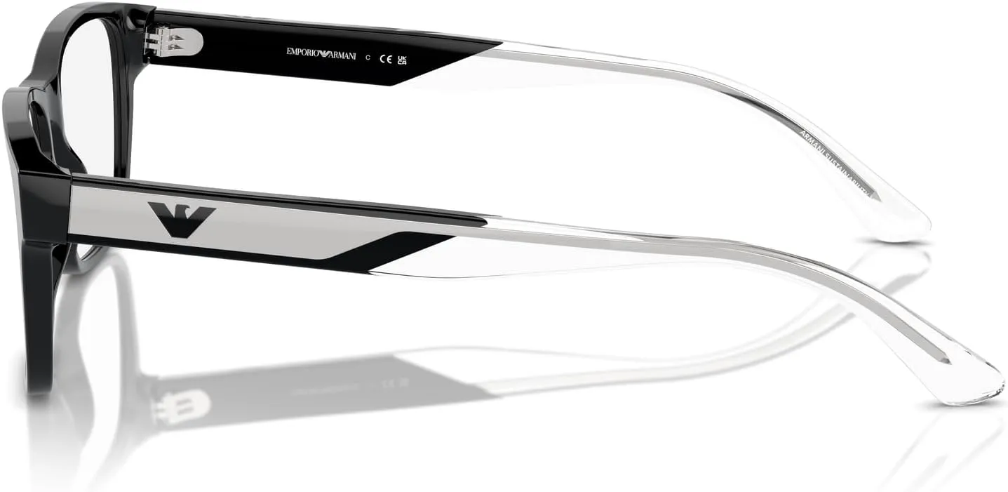 Emporio Armani Men's Ea3239 Rectangular Prescription Eyewear Frames