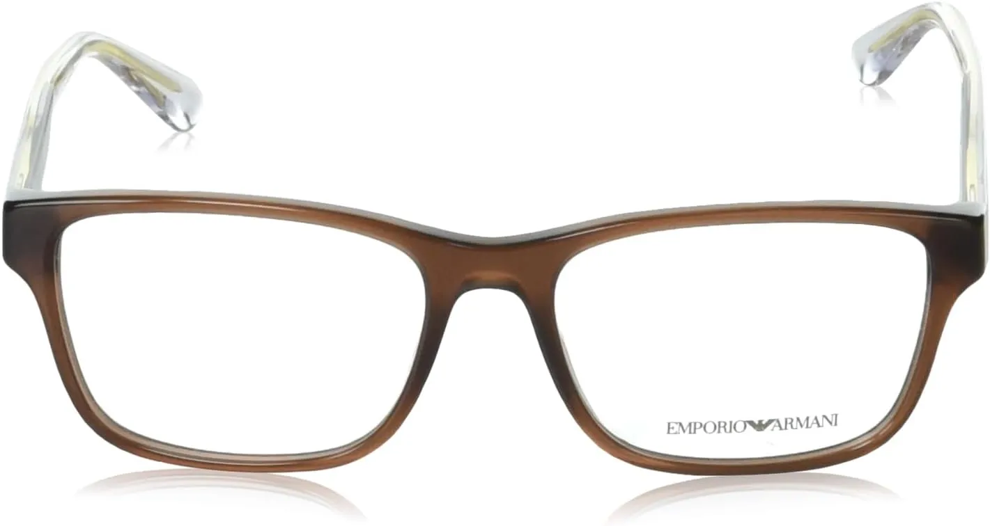 Emporio Armani Men's Ea3239 Rectangular Prescription Eyewear Frames