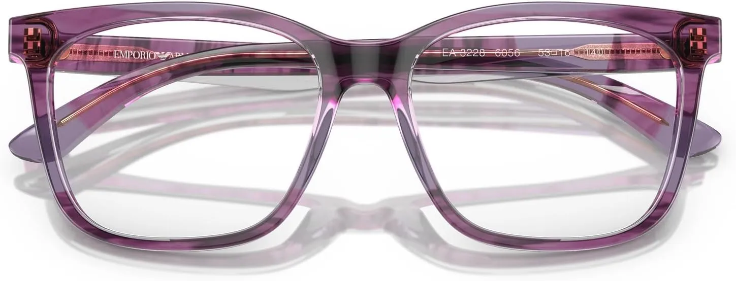 Emporio Armani Women's Ea3228 Square Prescription Eyewear Frames