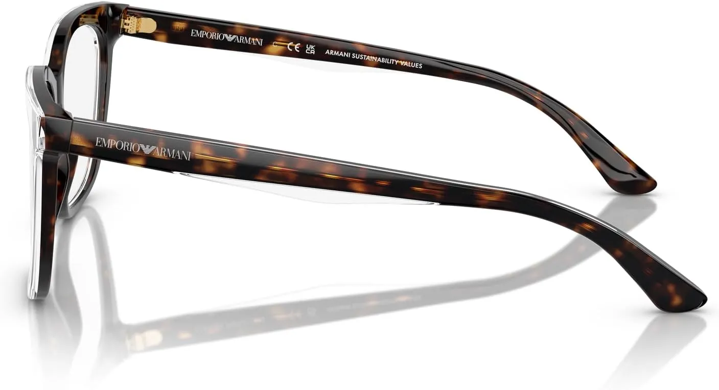 Emporio Armani Women's Ea3228 Square Prescription Eyewear Frames