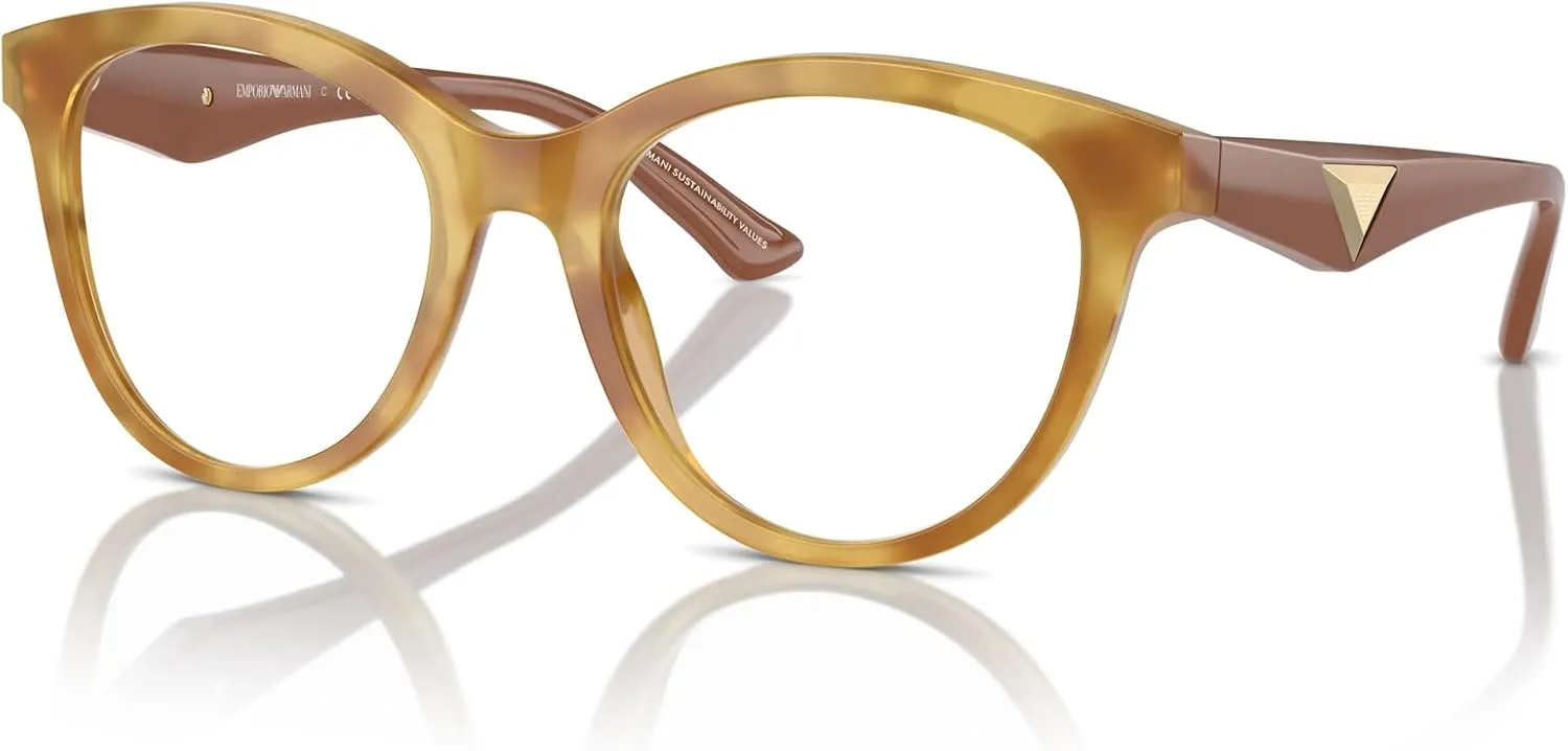 Emporio Armani Women's Ea3236 Cat Eye Prescription Eyewear Frames