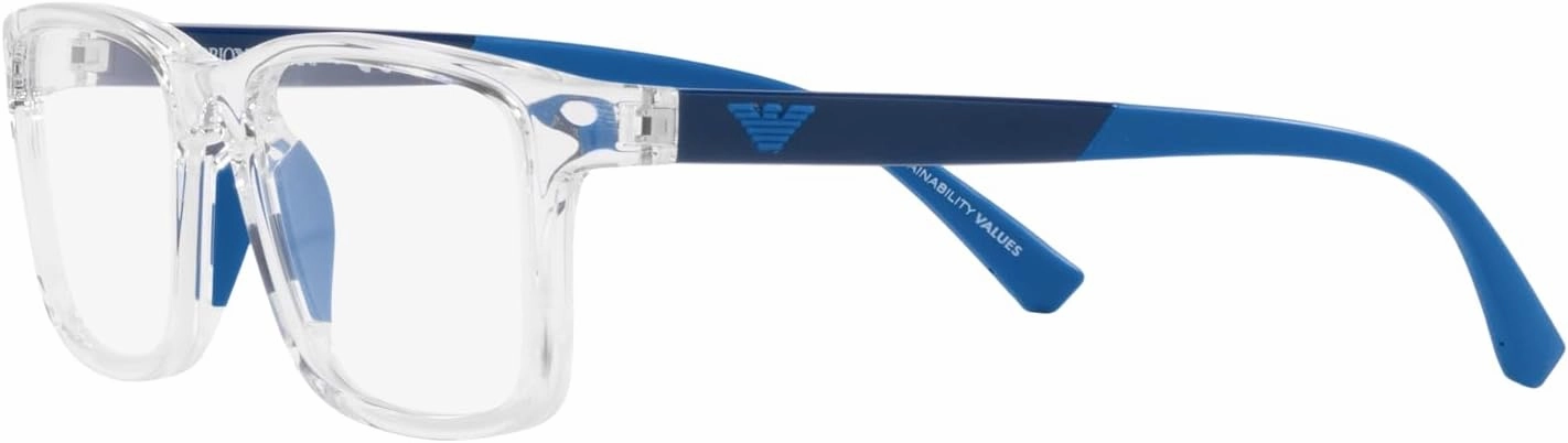 Emporio Armani Boys' Ek3203 Square Prescription Eyewear Frames