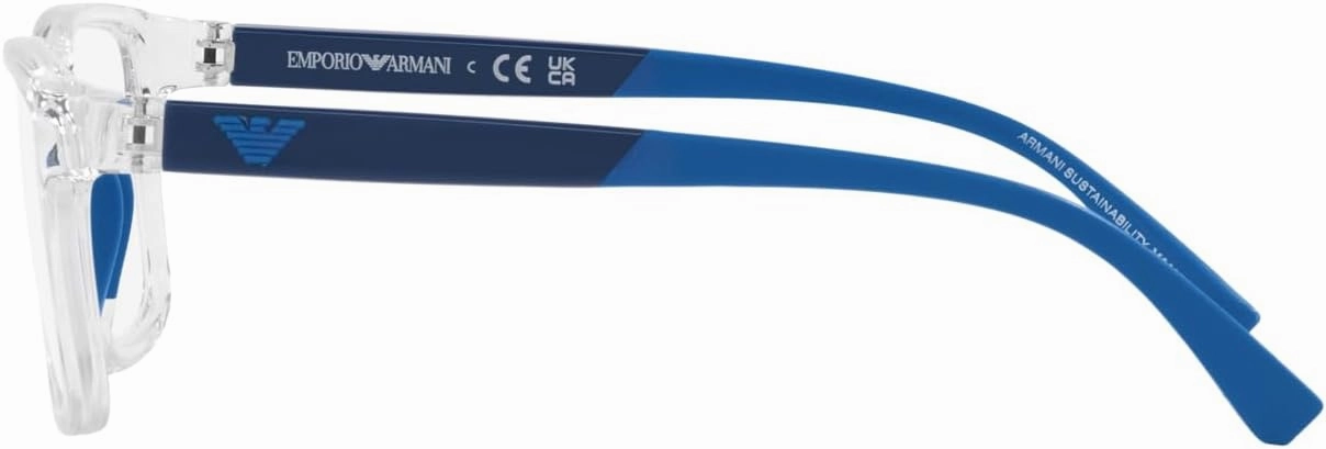 Emporio Armani Boys' Ek3203 Square Prescription Eyewear Frames
