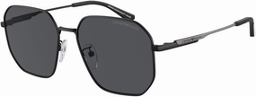 Emporio Armani EA2154D 57MM Pilot Sunglasses For Men   BUNDLE WIth Designer iWear Complimentary Eyewear Kit