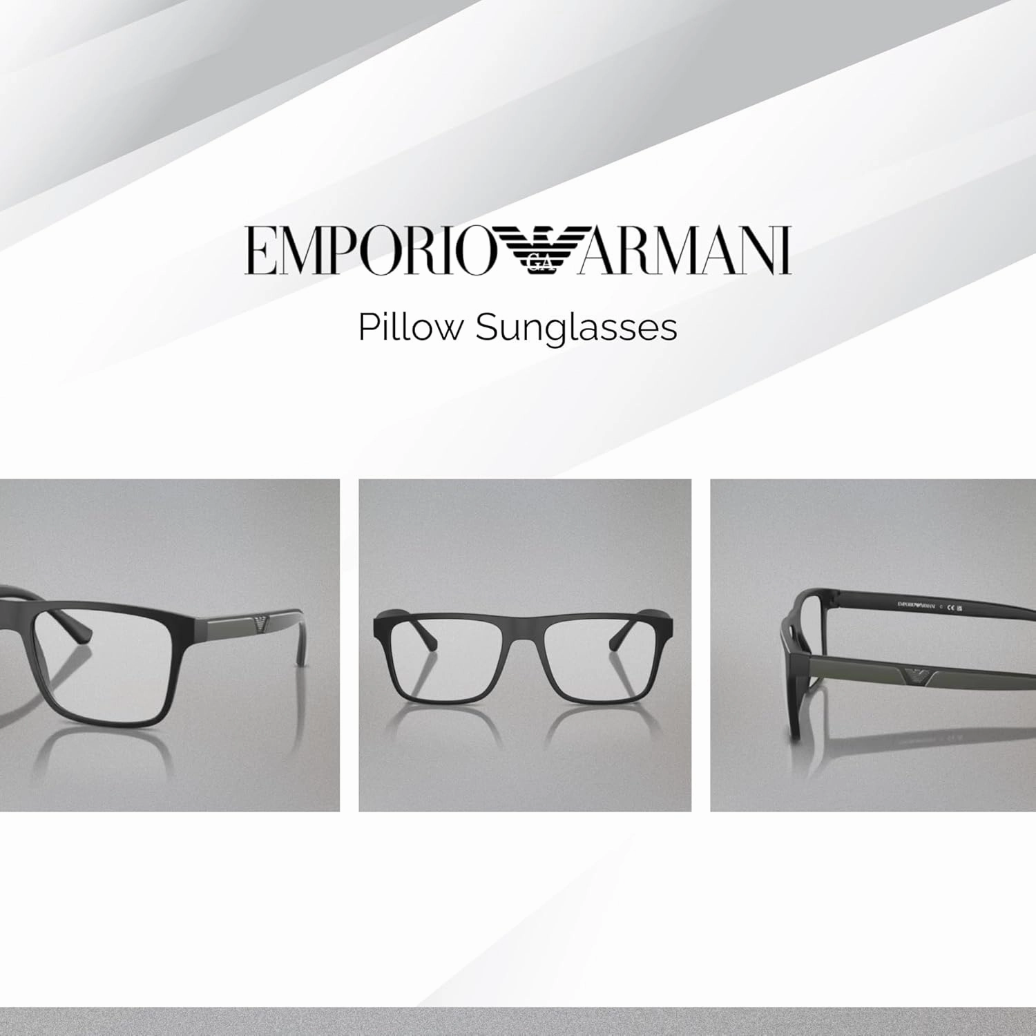 Emporio Armani EA4115 Square Sunglasses for Men   BUNDLE With Designer iWear Complimentary Eyewear Kit