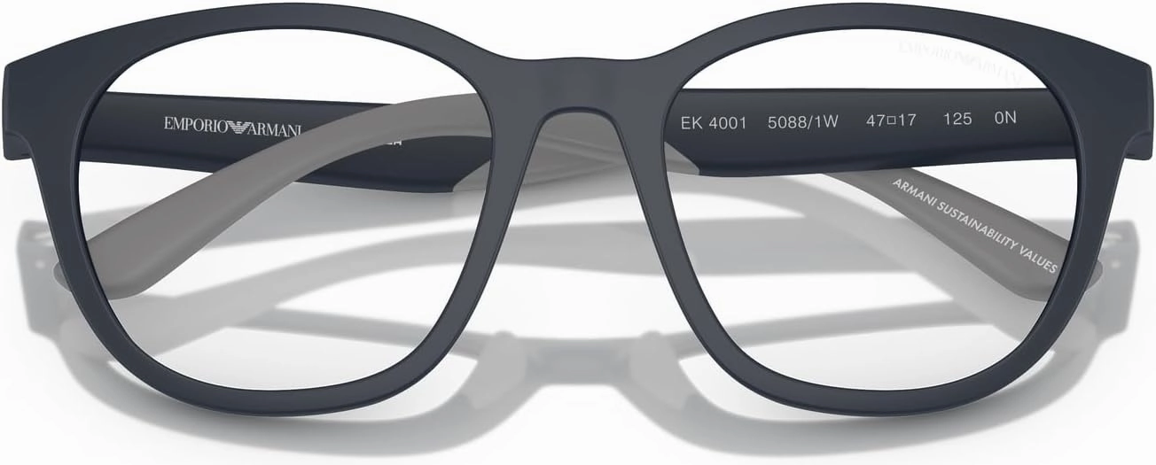 Emporio Armani Ek4001 Prescription Eyewear Frames with Interchangeable Sun Clip-ons Round