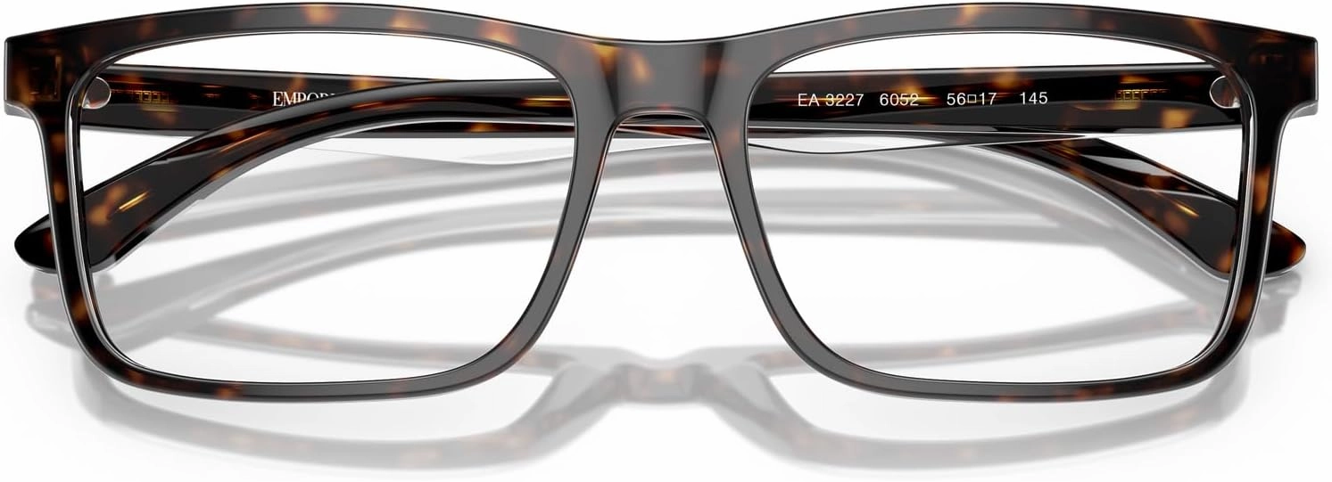 Emporio Armani Men's Ea3227 Square Prescription Eyewear Frames