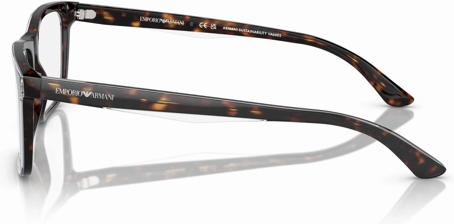 Emporio Armani Men's Ea3227 Square Prescription Eyewear Frames