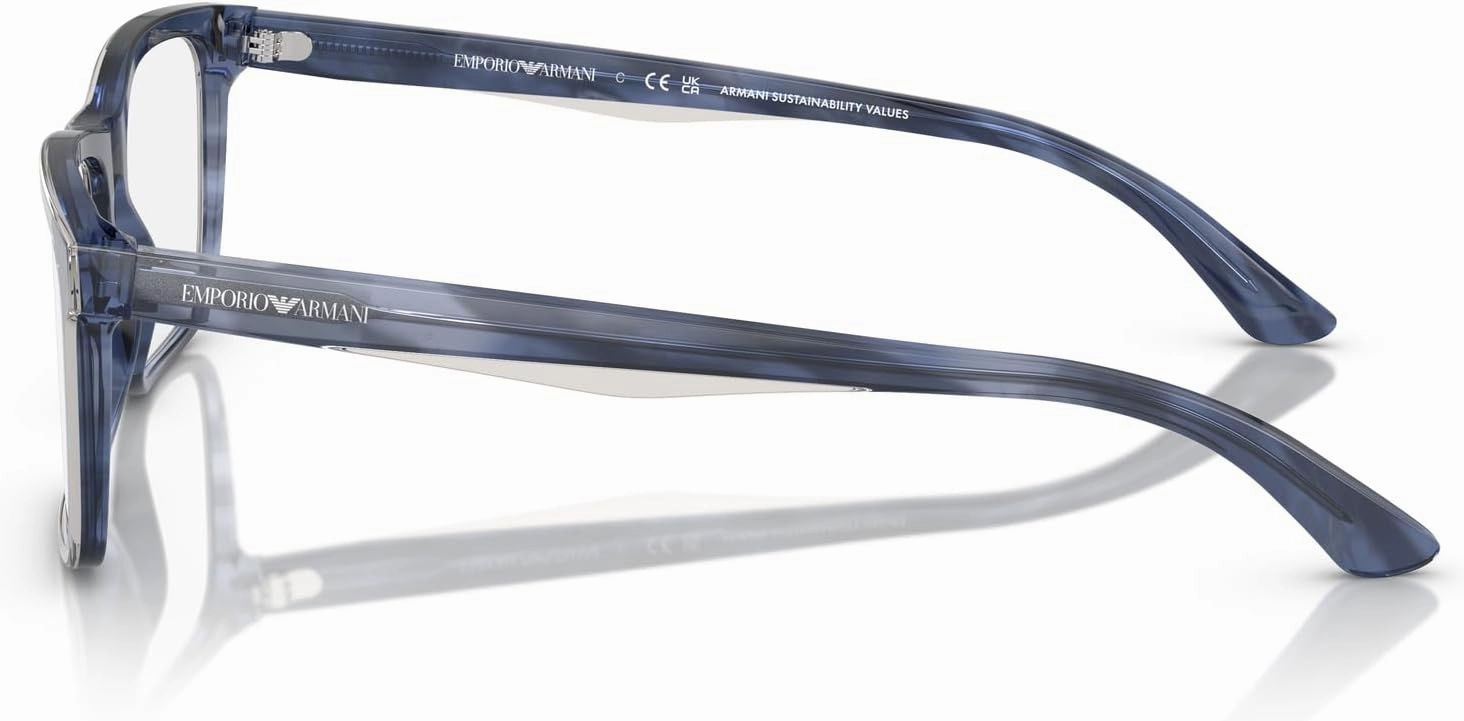 Emporio Armani Men's Ea3227 Square Prescription Eyewear Frames