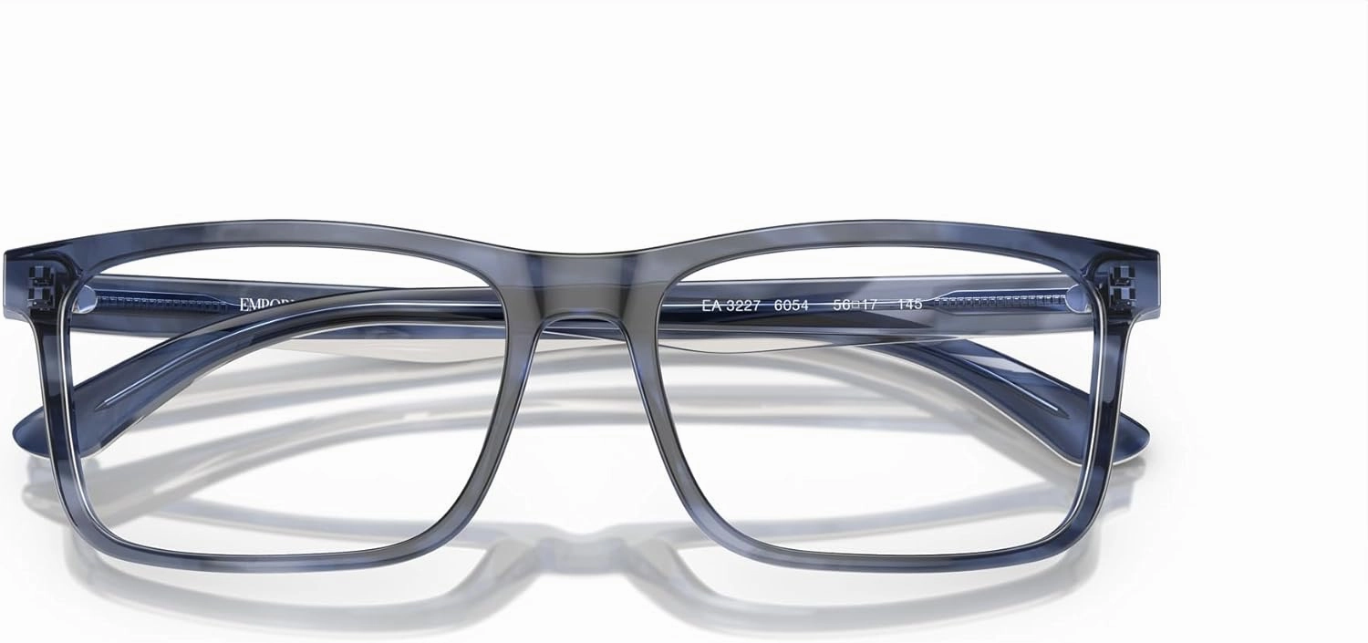 Emporio Armani Men's Ea3227 Square Prescription Eyewear Frames