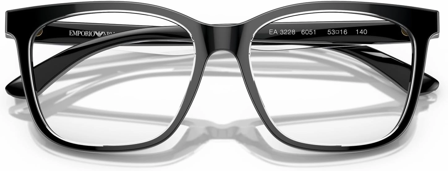 Emporio Armani Women's Ea3228 Square Prescription Eyewear Frames
