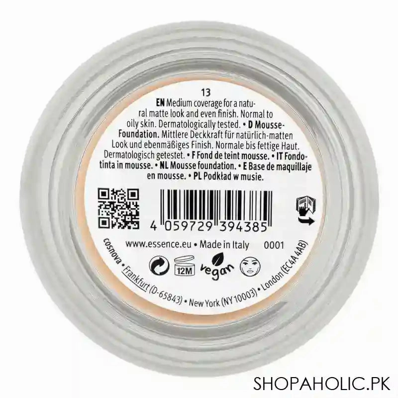 Essence Natural Matte Mousse Foundation, Vegan, 16g, 13