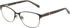 Eyeglasses Nicole Miller Columbus YourFit Titanium C02 Matte Brown