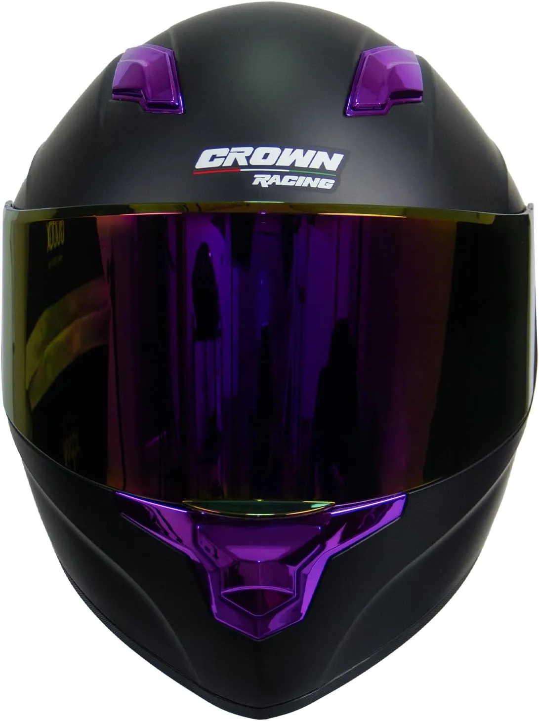 F 700 Black Full Fce Motorcycle Helmet, DOT Approved, for Men and Womens Motorbike Helmets