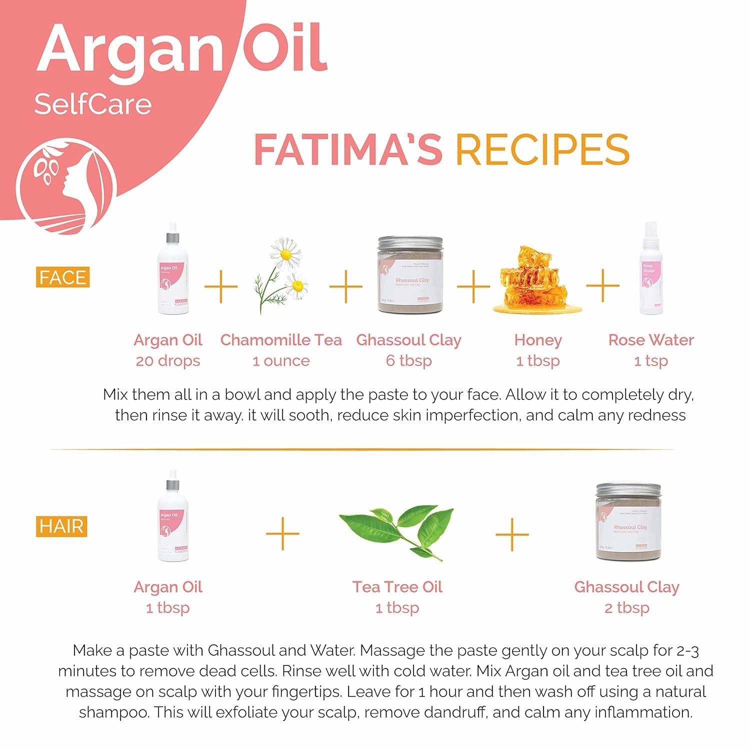 Fatima's Garden Argan Oil - Organic Moisturizer for Skin & Hair, 100ml