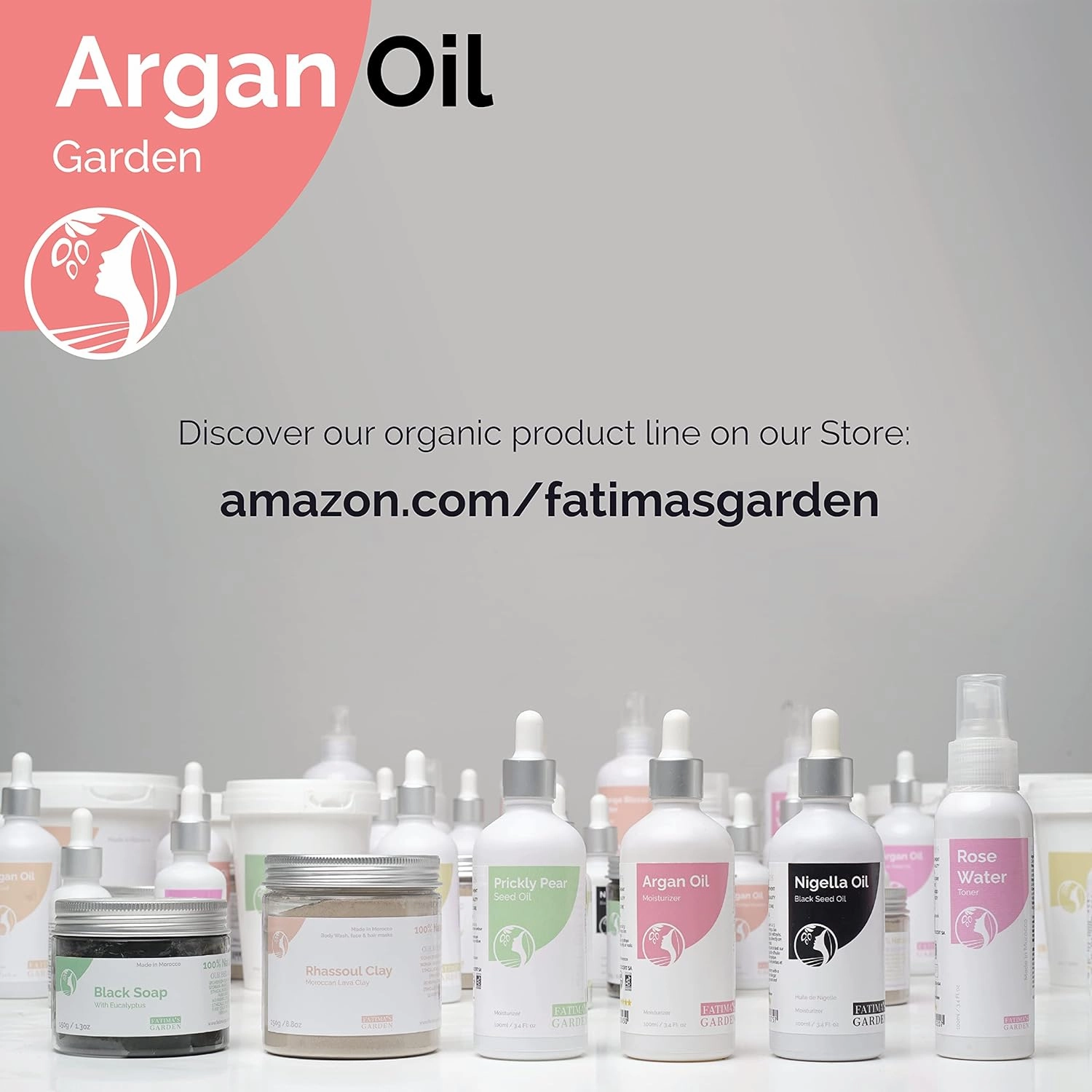 Fatima's Garden Argan Oil - Organic Moisturizer for Skin & Hair, 100ml