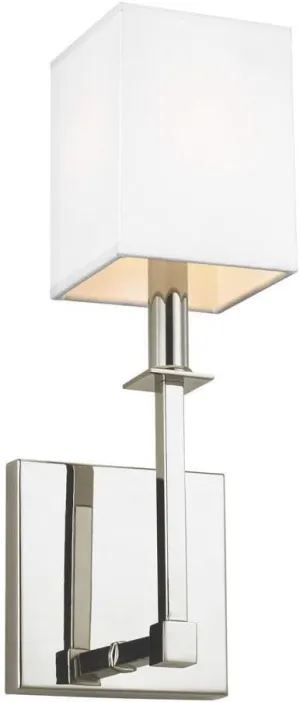 Feiss Lighting-Quinn-One Light Wall Sconce in Transitional Style-5 Inch Wide by 14.88 Inch High-Polished Nickel Finish