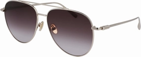 FERRAGAMO Sunglasses SF 308 S 703 Gold/Brown Gradient, 61/15/145