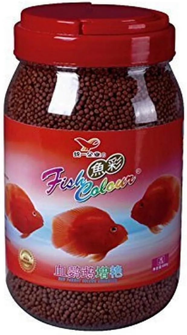Fish Colour Color Enhancing Red Parrot & Cichlid Fish Feed Food (Medium 388-gram)