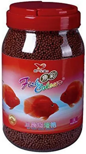 Fish Colour Color Enhancing Red Parrot & Cichlid Fish Feed Food (Medium 388-gram)